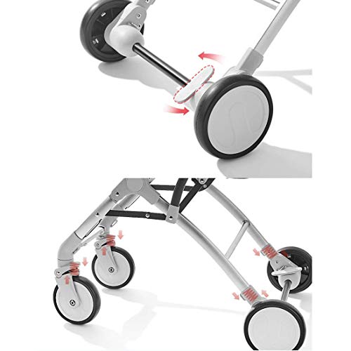 LXDDP Cochecitos de bebé, Sillas de Paseo compactas de una Mano, Buggy de Viaje Ligero, Diseño de un Paso para Abrir y Plegar, Desde el Nacimiento hasta 25 kg