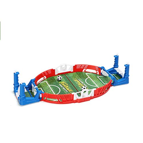 LXHONG Colchoneta Gimnasia Futbolín Mini Futbolín Estadio De Fútbol De Juego De Mesa Doble Vs. Juguete De Tablero De Fútbol De Rompecabezas De Descompresión (Color : Azul, Tamaño : 28x15x6cm)