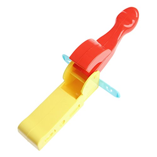 Lyguy Regla modelo de arcilla, útil masa, plastilina, artesanía, arcilla, extrusión, molde de herramientas para niños, aprender, jugar juguetes, 1 pieza colores al azar