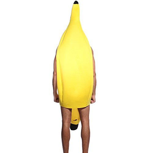 maboobie Disfraz de Banana Classic para Adulto Disfraz Banana Hombre plátano Divertido para Fiesta Carnaval Halloween