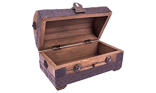 Madera spielerei 73614 de S – Baúl Pirata Mango, vetado, pequeño