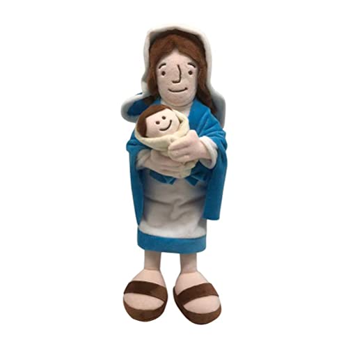 Madre María Holding Baby Jesús Colección de muñecas de peluche Figurita Juguetes de muñeca