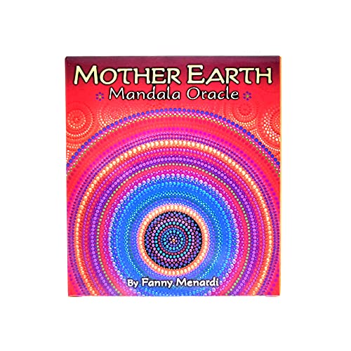 Madre Tierra Mandala Oracle Tarjetas Tablero Tablero Deck Games Tarot Cards Divination Fate Tarjeta de Juego Familia Familia Regalo,with Tablecloth,Standard