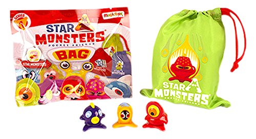 Magic Box Star Monsters Pocket Friends (Bolsa DE Tela con 3 Star Monsters)