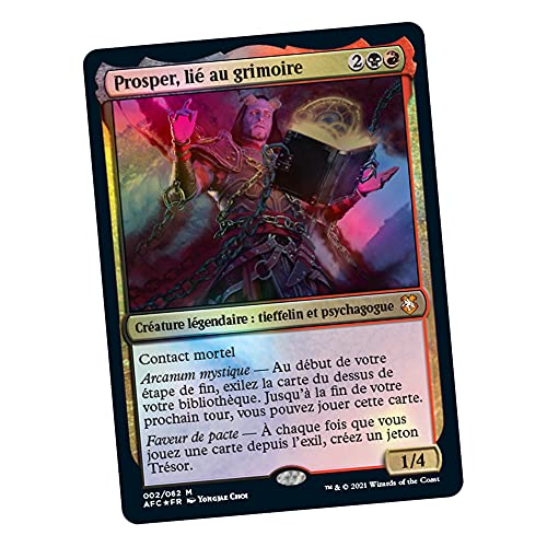 Magic The Gathering, Mazo Commander Forgotten Realms: Aventuras en Forgotten Realms - Portal Planar, Color Rojo y Negro