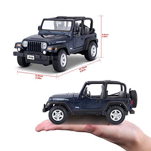 Maisto 31245- Jeep Wrangler Rubicon en escala, 1:27, surtido: colores aleatorios