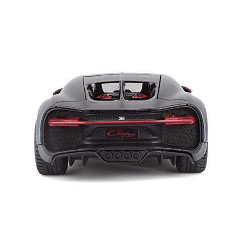 Maisto Bugatti Chiron Sport Negro y Rojo 1:24 / 31524BKR, Color (31524)