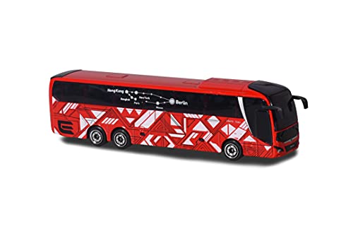 Majorette 212053159 City Bus - Autobús de Juguete con Rueda Libre y suspensión, Cuerpo de Metal, 13 cm de Largo, para niños a Partir de 3 años, 1 Unidad, Multicolor