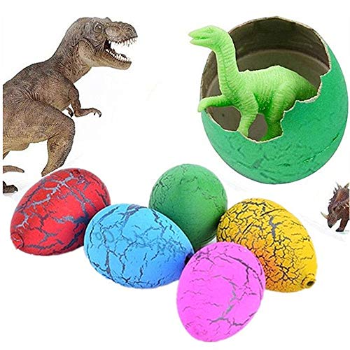 MAKFORT 12 huevos de Pascua de colores mágicos de dinosaurio, agua, incubación, crecimiento de dinosaurios, juguete de Pascua, regalo para niños y niñas