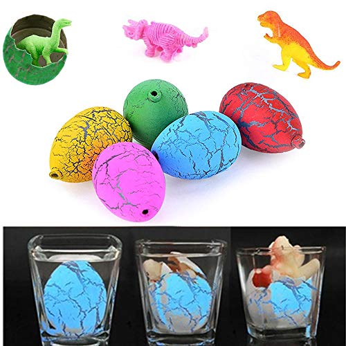 MAKFORT 12 huevos de Pascua de colores mágicos de dinosaurio, agua, incubación, crecimiento de dinosaurios, juguete de Pascua, regalo para niños y niñas