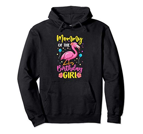 Mamá de la cumpleañera Flamingo Party Family Sudadera con Capucha