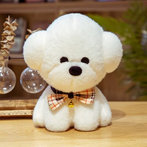 manmanxu New Creativity Simulation Bichon Frise Dog Plush Toy Stuffed Korea Lifelike Pomeranian Dog Puppy Toys Home Decor Kids Brithday 1 35cm