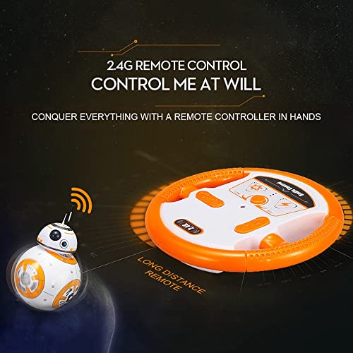 MANY RC BB-8 Juguetes De Robot For Niño, Star Wars BB8 Robot De Control Remoto Bola De Robot, Droide De 360 ​​° Rolling Astromech, Force Awakens Minifigure Modelo Regalo