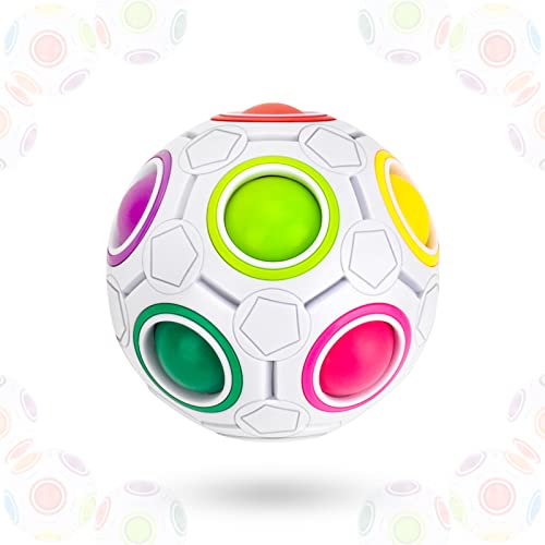 Maomaoyu Magic Rainbow Ball 3D Puzzle Cube Arco Iris Pelota Velocidad Cubo Niños Juguetes Educativos