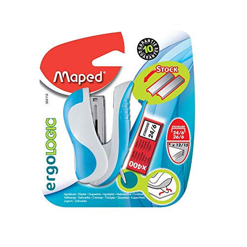 Maped - Mini grapadora con grapas en blister (Cofrap 352110) - colores surtidos