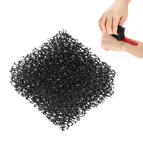 Maquillaje de esponja, Halloween, Navidad, carnaval, aplicador de maquillaje de herida de efectos de esponja Stipple efectos de cicatriz de sangre de efectos especiales - negro(03#)