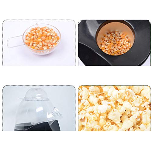 Máquina de palomitas de maíz de 1200 W, máquina automática de palomitas de maíz eléctrica, máquina de palomitas de maíz fácil de placa antiadherente, para el hogar, viajes, fiestas,