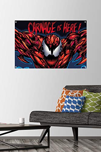 Marvel Comics Carnage - Póster de pared con chinchetas