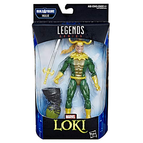 Marvel Legends Series Loki 6" Collectible Comics Action Figure Toy for Ages 6 & Up with Accessory & Build-A-Figurepiece