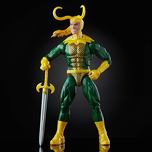 Marvel Legends Series Loki 6" Collectible Comics Action Figure Toy for Ages 6 & Up with Accessory & Build-A-Figurepiece