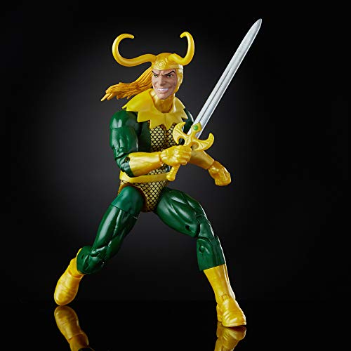 Marvel Legends Series Loki 6" Collectible Comics Action Figure Toy for Ages 6 & Up with Accessory & Build-A-Figurepiece