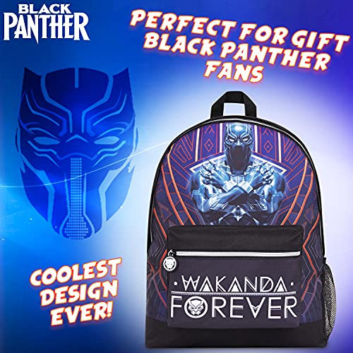 Marvel Mochila Niños, Material Escolar Black Panther, Mochila Colegio O Instituto De La Pantera Negra, Regalos Para Niños