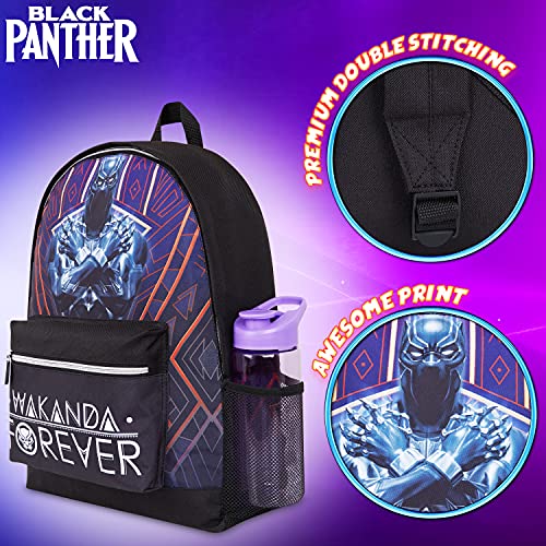 Marvel Mochila Niños, Material Escolar Black Panther, Mochila Colegio O Instituto De La Pantera Negra, Regalos Para Niños