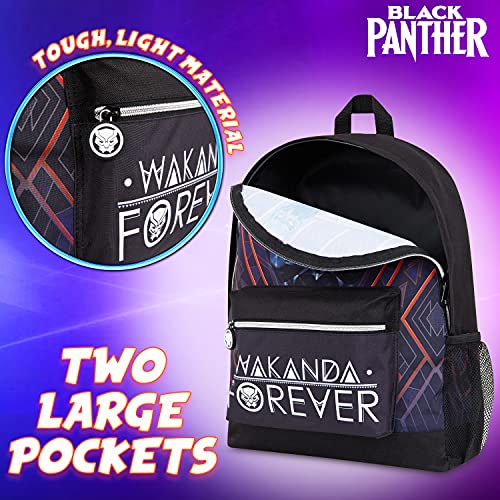 Marvel Mochila Niños, Material Escolar Black Panther, Mochila Colegio O Instituto De La Pantera Negra, Regalos Para Niños