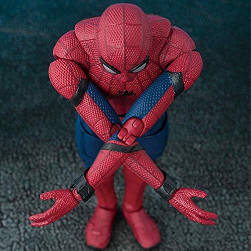 Marvel Spider-Man Figura de acción: Homecoming superhéroe Spider-Man Juguetes 16CM - Regalo de cumpleaños Collection- la decoración del hogar del Coche for niños (Color: Spider-Man)