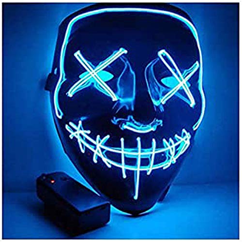 MáScaras Carnaval LED Luminosa MáScara Purga Mask,para Carnival Halloween Cosplay Grimace Festival Fiesta Show Mascarada