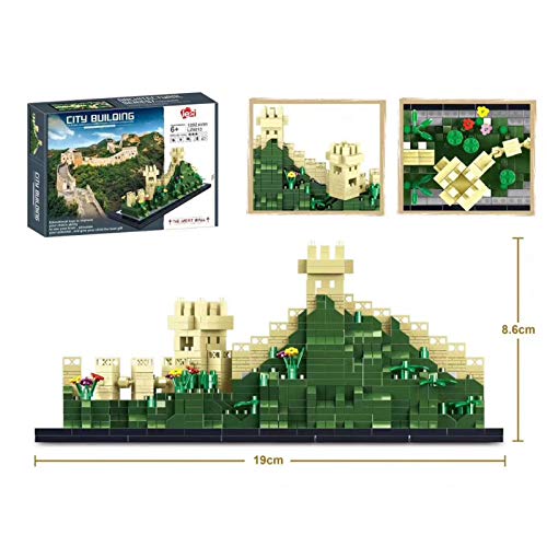 Massage-AED Nanoblock Adultos,Bloques De Construcción De Diamantes De La Gran Muralla De China, Juguetes De Construcción Ensamblados Estereoscópicamente Difíciles para Regalos De Niños