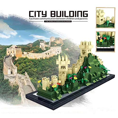 Massage-AED Nanoblock Adultos,Bloques De Construcción De Diamantes De La Gran Muralla De China, Juguetes De Construcción Ensamblados Estereoscópicamente Difíciles para Regalos De Niños