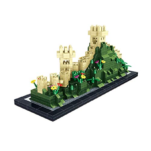 Massage-AED Nanoblock Adultos,Bloques De Construcción De Diamantes De La Gran Muralla De China, Juguetes De Construcción Ensamblados Estereoscópicamente Difíciles para Regalos De Niños