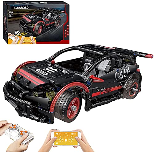 MASSAGERS Modelo de Coche de Carreras Hatchback Type R con Doble RC, 18013, Compatible con Lego Technic - 587 Piezas