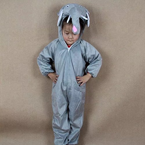 Matissa Niños Disfraces de Animales Niños Niñas Unisex Disfraces Cosplay Niños Onesie (Elefante, XL (para niños de 120 a 140 cm de Altura))