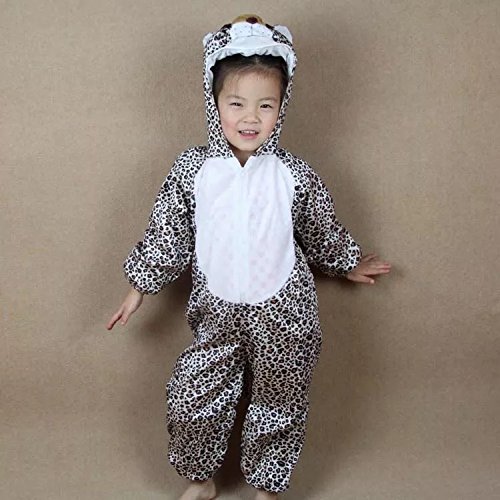 Matissa Niños Disfraces de Animales Niños Niñas Unisex Disfraces Cosplay Niños Onesie (Leopardo, L (para niños de 105 - 120 cm de Altura))