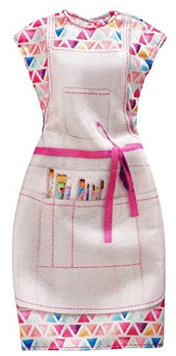 Mattel F-Barbie: Vestido de Carrera Pintor Vestido Beige Multicolor