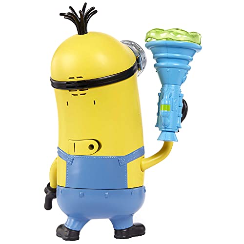 Mattel Minions Despicable Me/Minions Superfiguras traviesas y revoltosas, Kevi/Pistola de flatulencias (GMF23)