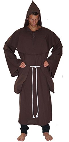 Maylynn 14109 - Disfraz de Monje, hábito de Monje Medieval, 3 Piezas, Talla M/L