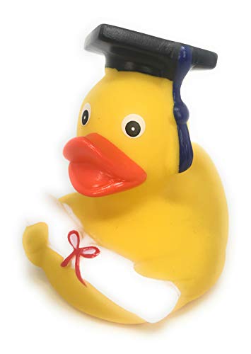 MC Trend - Patito de goma con diploma y birrete, diseño de licenciado, gracioso y original