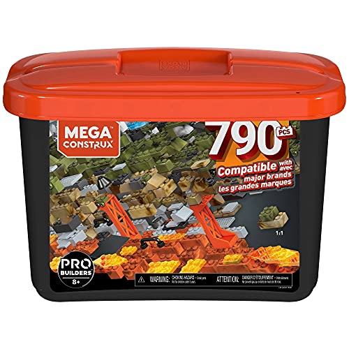 Mega Construx Caja PRO de 790 piezas y bloques de construcción para niños +8 años (Mattel GJD26) , color/modelo surtido