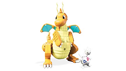 Mega Construx Pokemon Figuras Dragonite vs. Togetic Challenge, Juguetes de Construcción Niños +6 Años (Mattel FVK75)