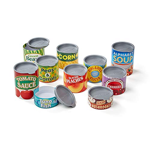 Melissa & Doug- 10 Latas de Juguete, Multicolor (14088)