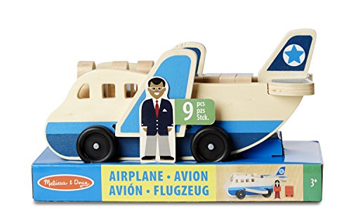 Melissa & Doug- Avión con pasajeros madera (19394) , color/modelo surtido