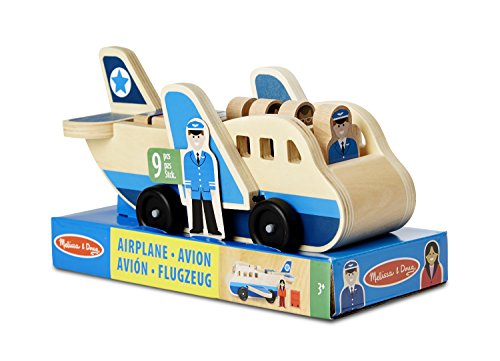 Melissa & Doug- Avión con pasajeros madera (19394) , color/modelo surtido