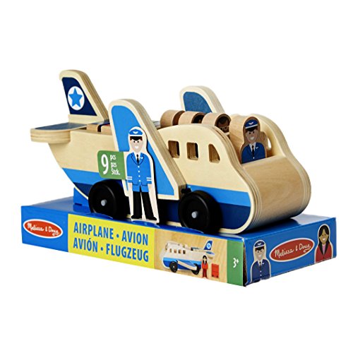 Melissa & Doug- Avión con pasajeros madera (19394) , color/modelo surtido