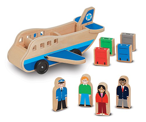 Melissa & Doug- Avión con pasajeros madera (19394) , color/modelo surtido