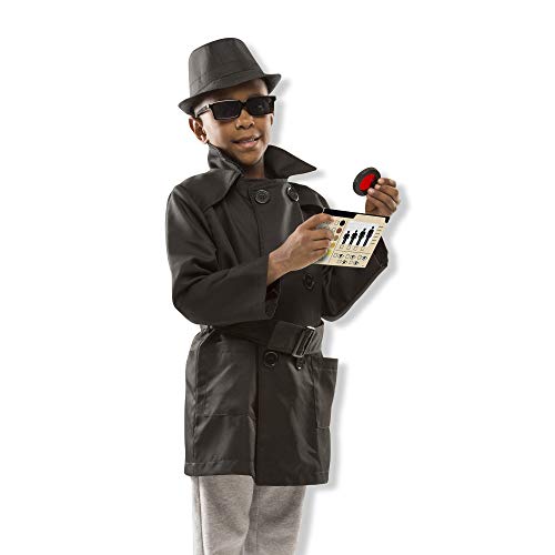 Melissa & Doug-Disfraz Spy Costume, Multicolor, 5 años y más (96249)