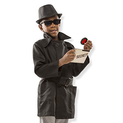 Melissa & Doug- Disfraz Spy Costume, Multicolor, One Size Fits All (18518)