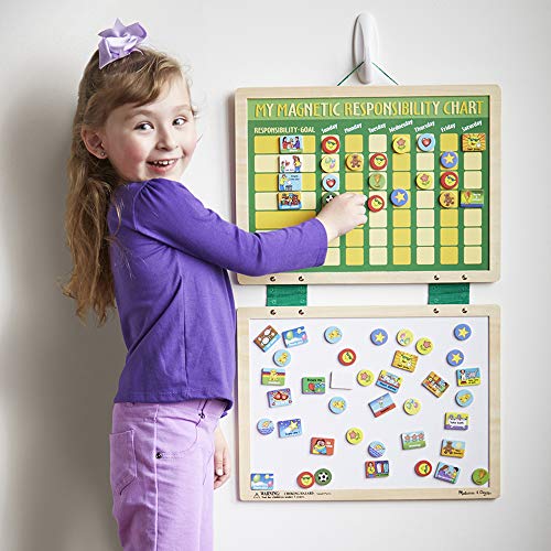 Melissa & Doug | My Magnetic Responsibility Chart | Juguetes de desarollo | 4+ Years